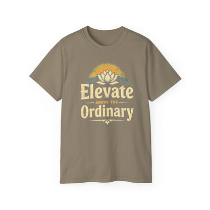 Inspirational Unisex Ultra Cotton Tee - 'Elevate Above the Ordinary' - Psychonaut Swag