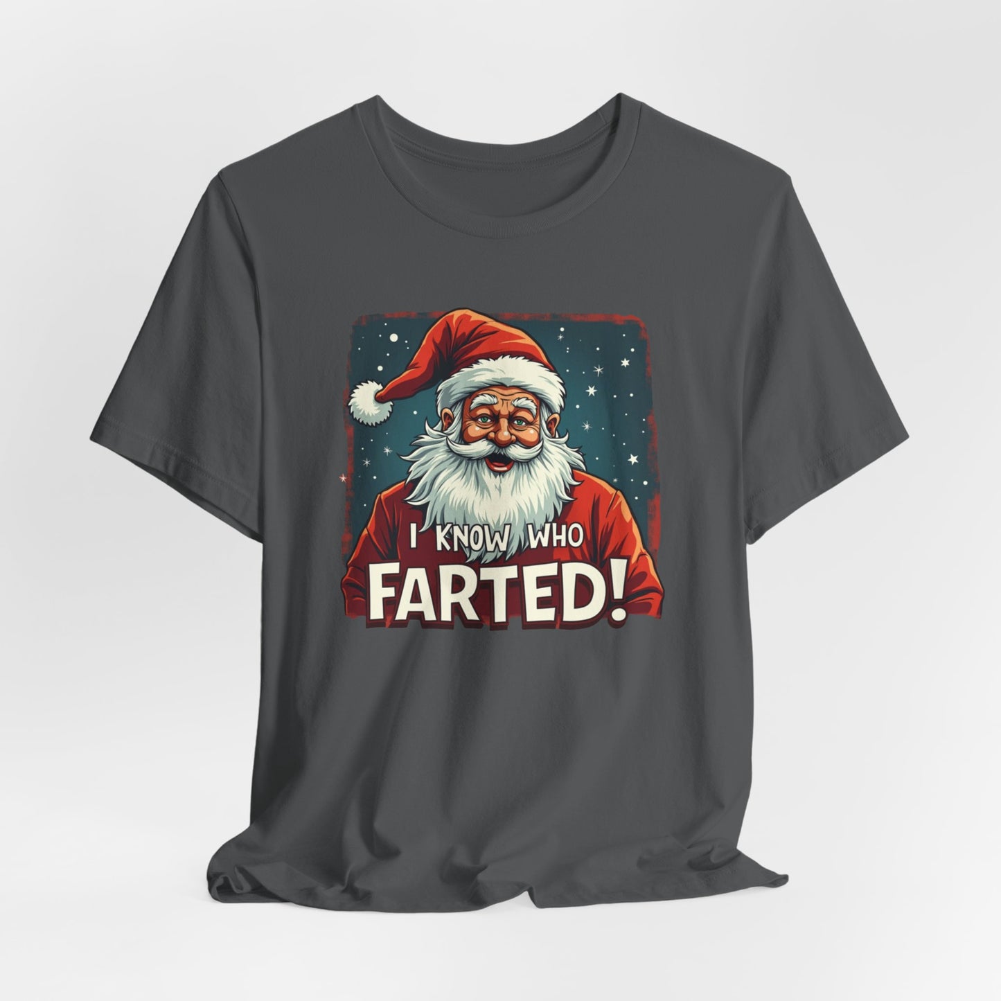 Funny Christmas T-Shirt – Vintage Santa "I Know Who Farted!" Holiday Tee