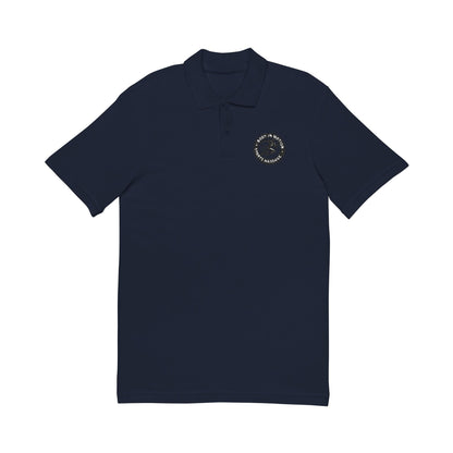 Sports Massage, Embroidered Crest Polo Shirt — Classic White Chest Logo
