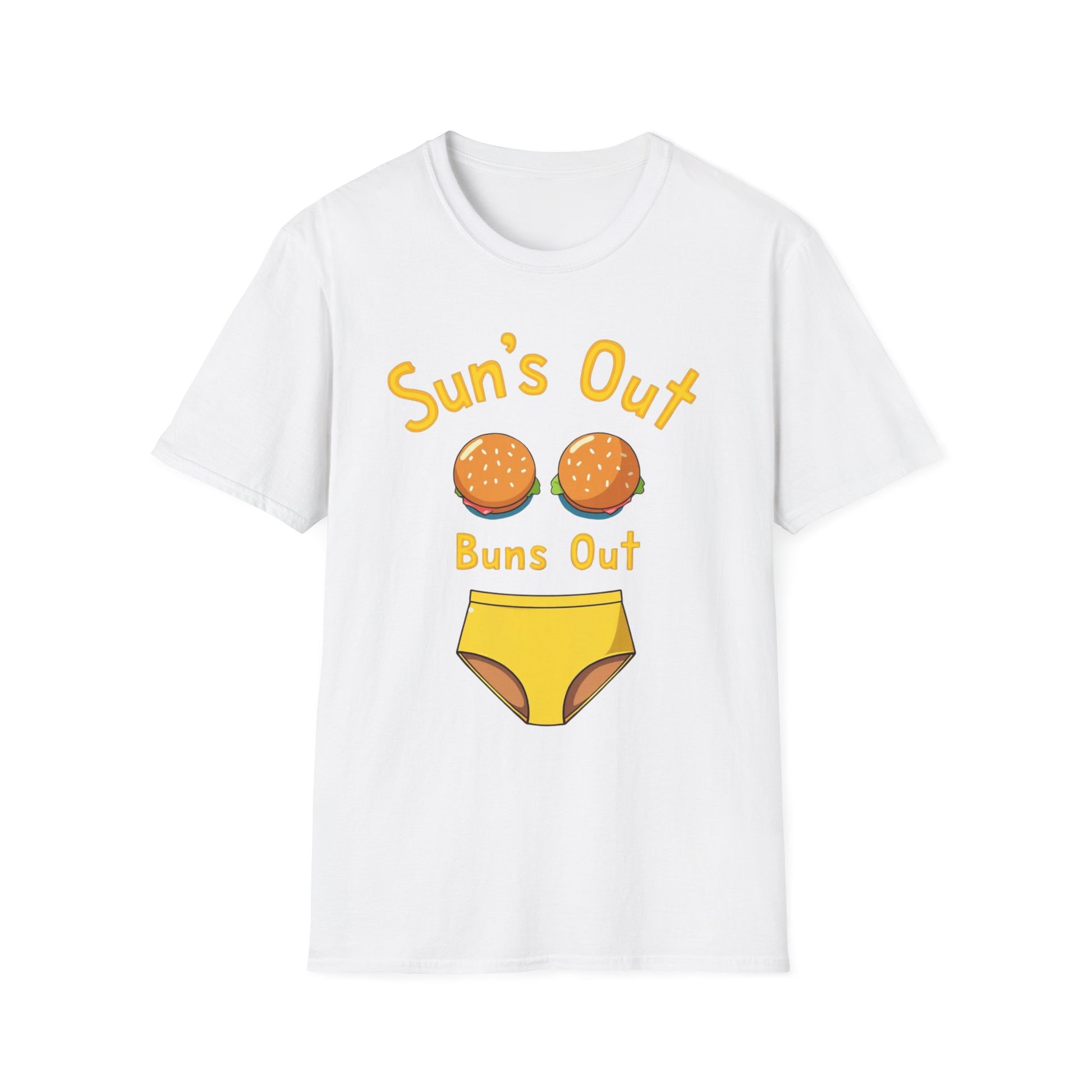 Sun's Out Buns Out, Sunny Vibes T-Shirt - Funny Summer Tee for Beach Days, BBQs, Pool Parties, Birthday Gifts, Vacation Wear - Psychonaut Swag