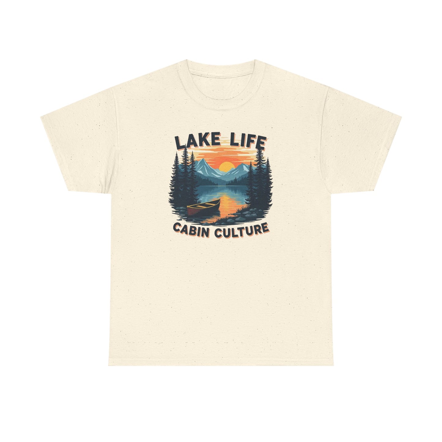 Lake Life Cabin Culture T-Shirt — Vintage Sunset Wilderness Tee