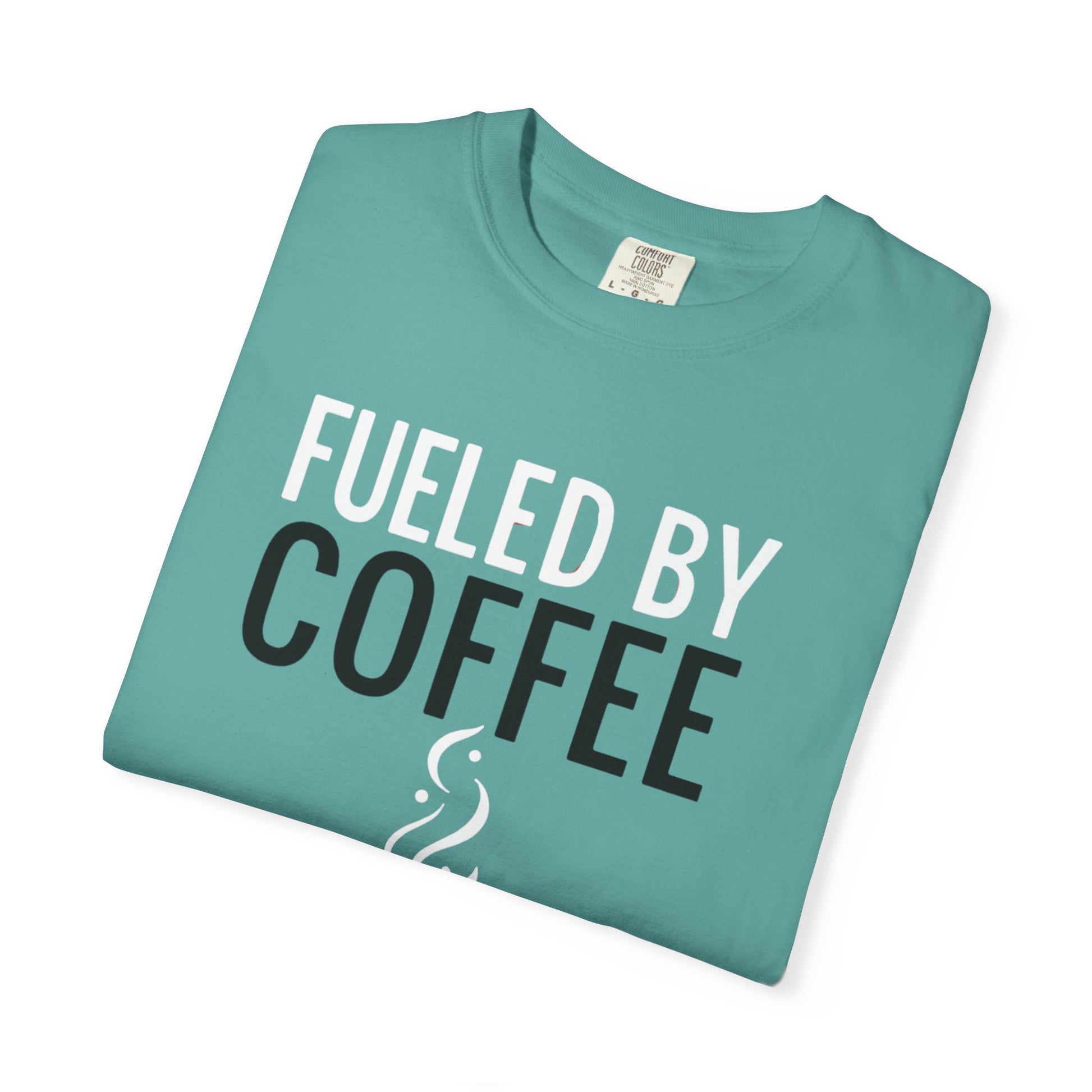 Fueled by Coffee Unisex Garment-Dyed T-Shirt - Psychonaut Swag