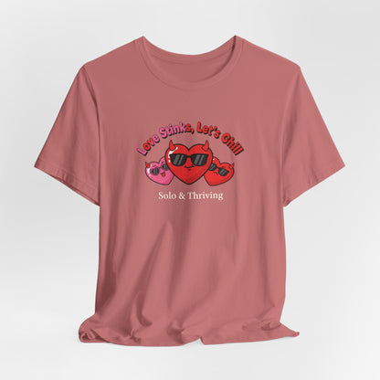 Love Smiles Tee — Retro Heart Sunglasses Graphic T-Shirt