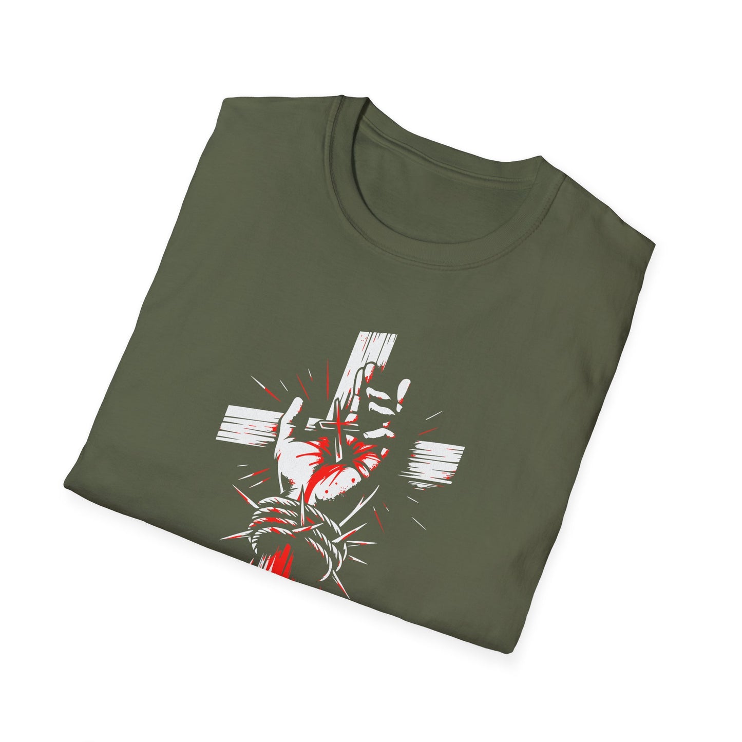 Jesus Cross T-Shirt — Blood and Crown Graphic Christian Tee