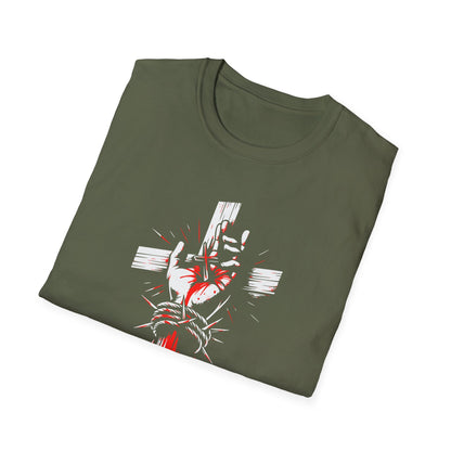 Jesus Cross T-Shirt — Blood and Crown Graphic Christian Tee