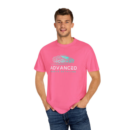 Advanced Mobile, Garment Dyed, T-Shirt, Unisex Graphic Tee, Casual Streetwear, Perfect Gift for Car Lovers, Vintage Style Merch, Everyday Wear