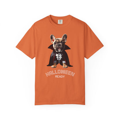 Funny French Bulldog Vampire T-Shirt, Pet Lover Gift, Halloween Costume Tee, Dog Theme Apparel, Unisex Graphic Shirt