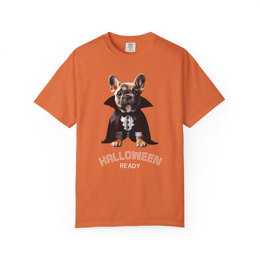 Funny French Bulldog Vampire T-Shirt, Pet Lover Gift, Halloween Costume Tee, Dog Theme Apparel, Unisex Graphic Shirt