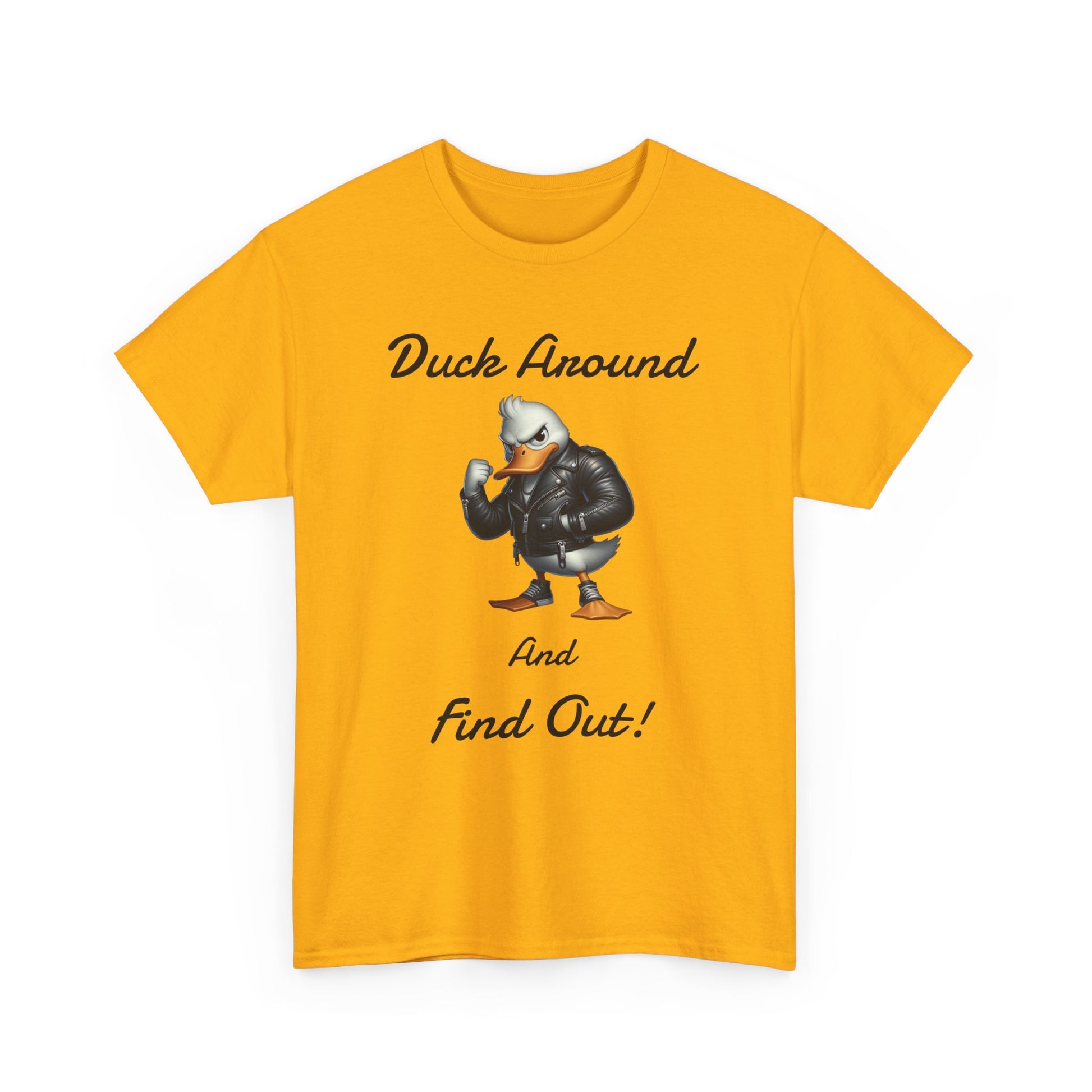 Duck Around, Unisex Heavy Cotton Tee - Psychonaut Swag