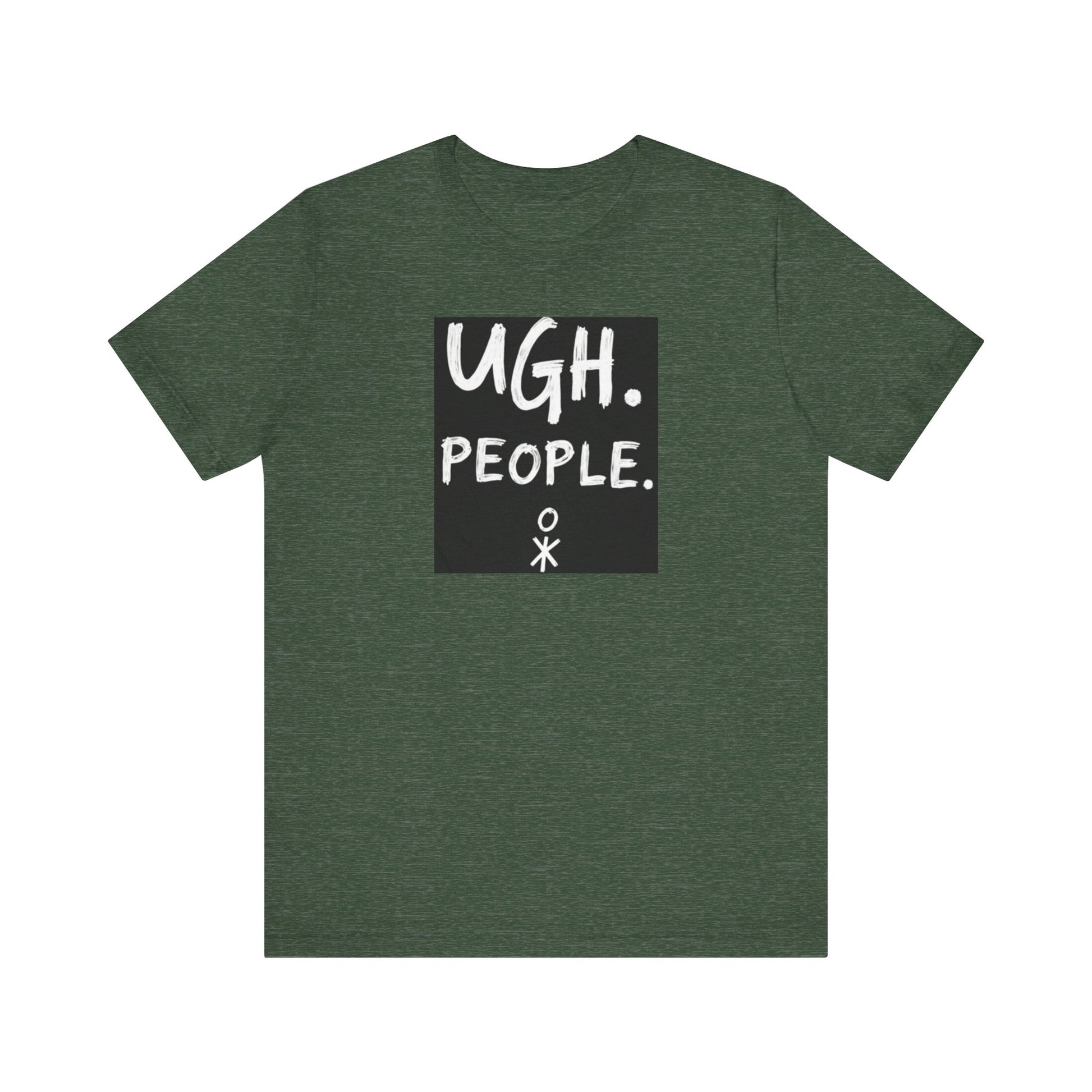 Frustration Level: UGH. PEOPLE. Unisex Tee, Funny Graphic T-Shirt, Gift for Introverts, Casual Wear, Everyday Humor - Psychonaut Swag