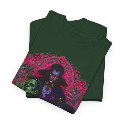 Mystic Vampire Trio T-Shirt — Gothic Rainbow Horror Art Tee