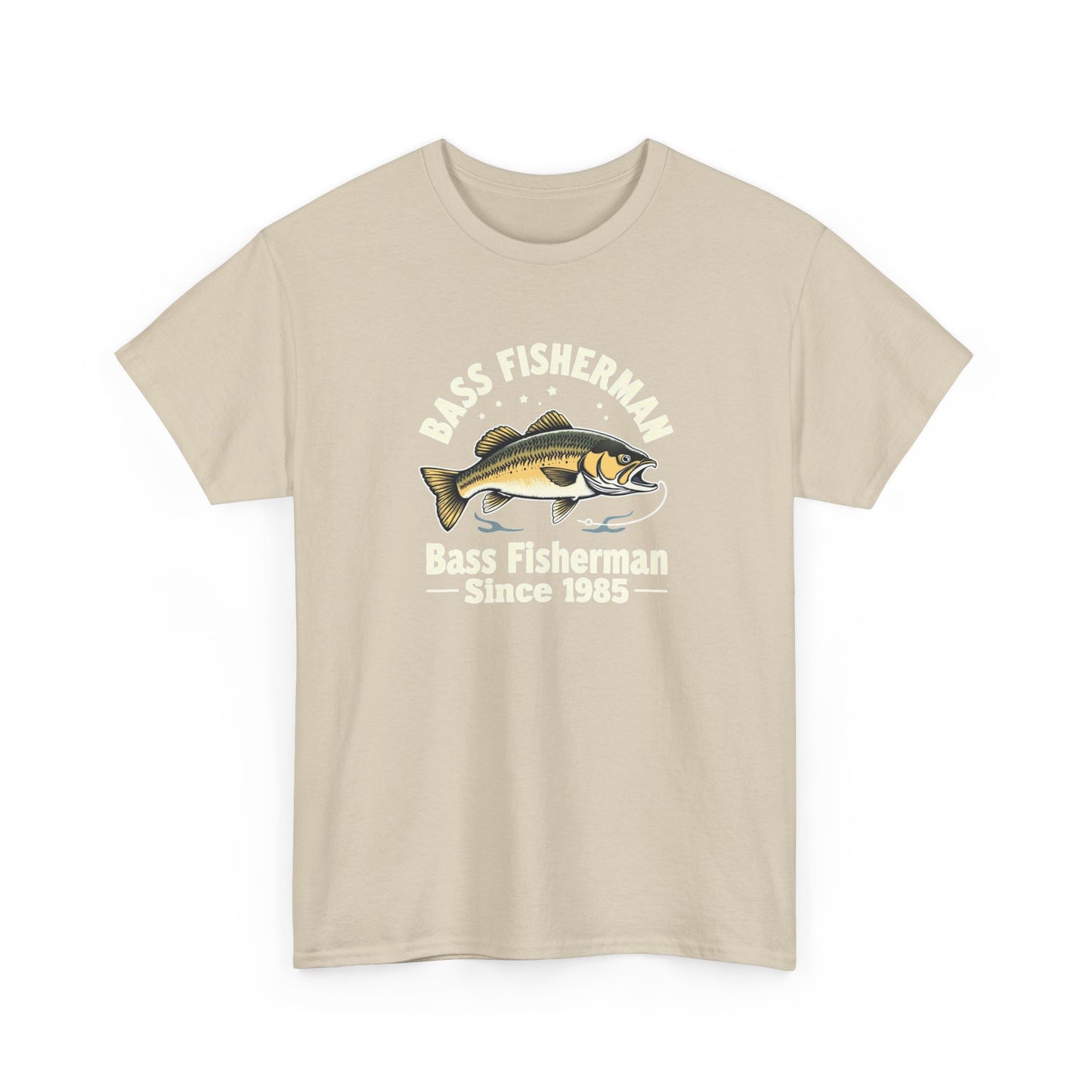 Bass Fisherman T-Shirt – "Bass Fisherman Since 1985" Vintage Fishing Tee