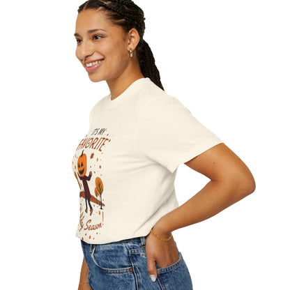 Halloween Pumpkin Head T-Shirt — "It's My Favorite Holiday Season!"