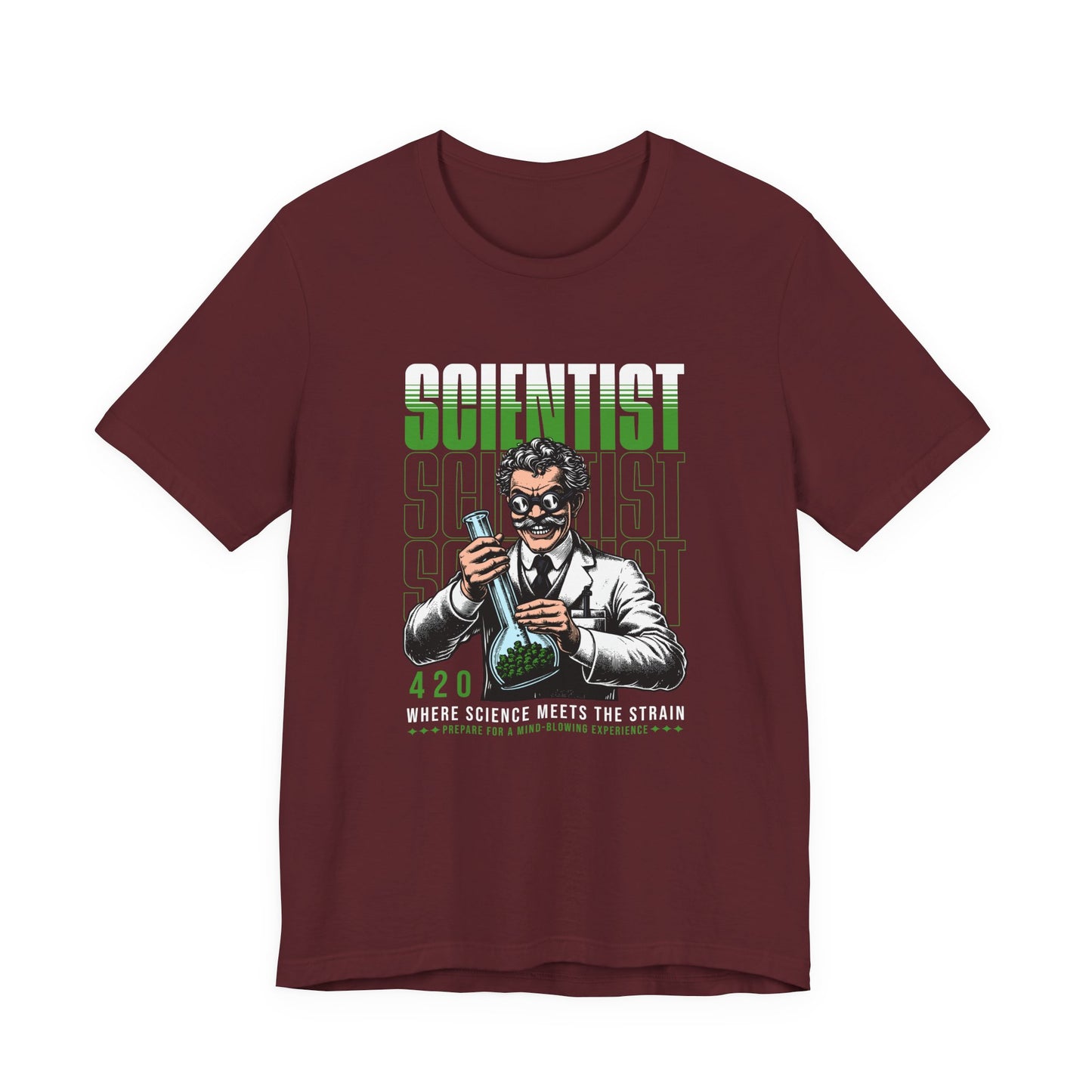 Scientist 420 T-Shirt — "Where Science Meets The Strain" Cannabis Lab Tee