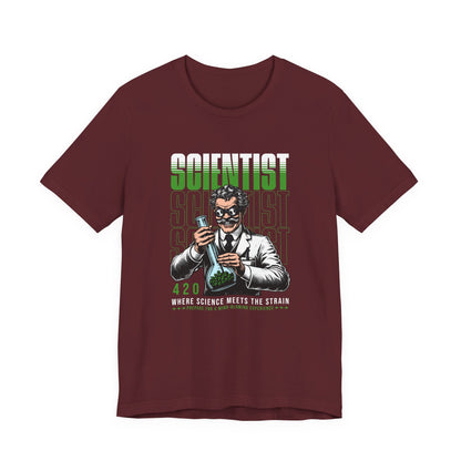 Scientist 420 T-Shirt — "Where Science Meets The Strain" Cannabis Lab Tee
