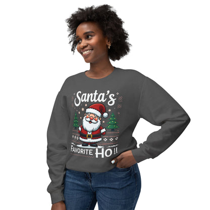Santa’s Favorite Ho!! Sweatshirt — Funny Christmas Crewneck