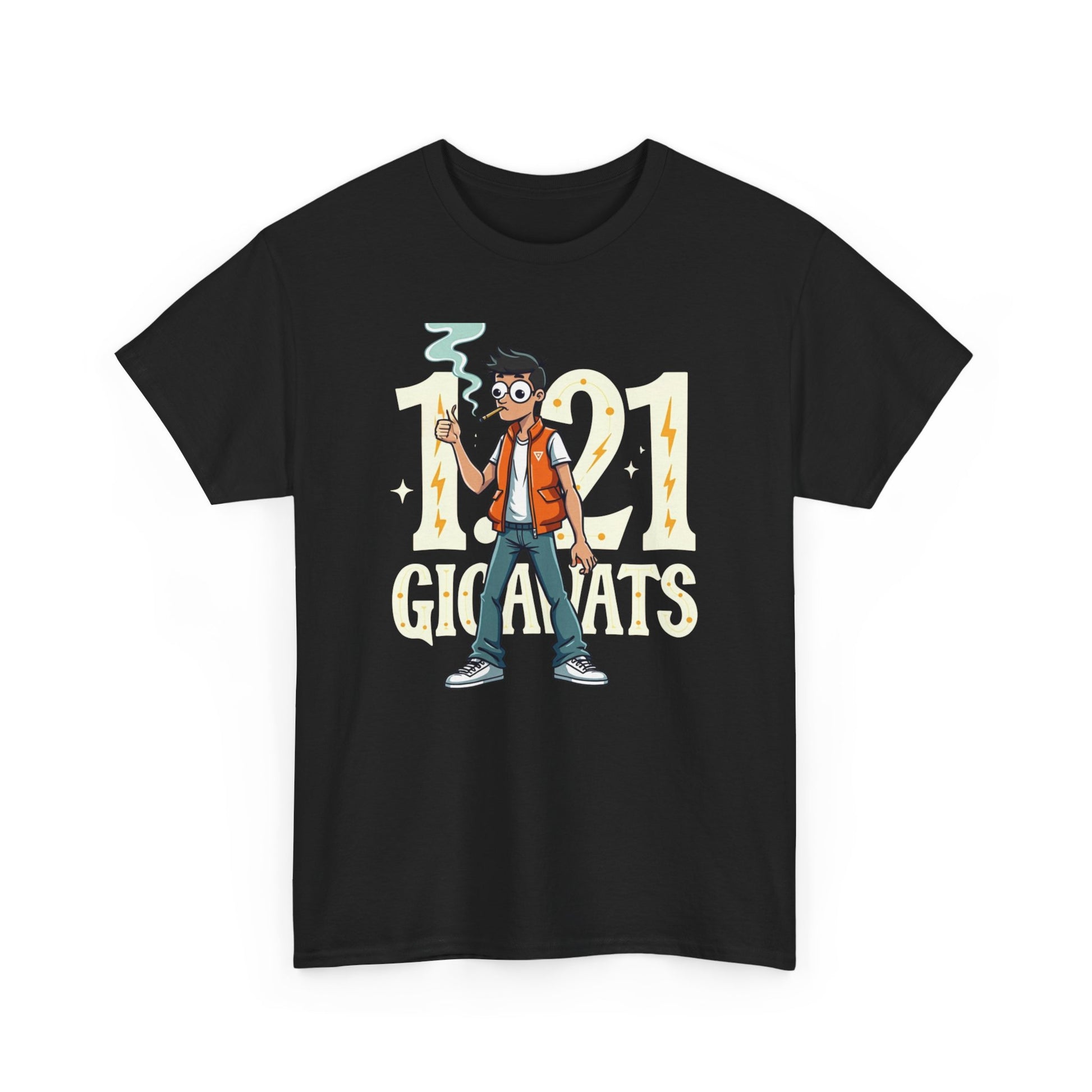 Gigawatts of Power,  Unisex Heavy Cotton Tee, Graphic Shirt, Retro Tee, Casual Wear, Geek Fashion, Fun Gift - Psychonaut Swag