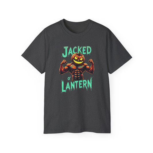 Jacked Lantern Tee | Fun Halloween T-Shirt, Pumpkin Costume Tee, Men's Halloween Shirt, Unisex Graphic Tee, Autumn Apparel