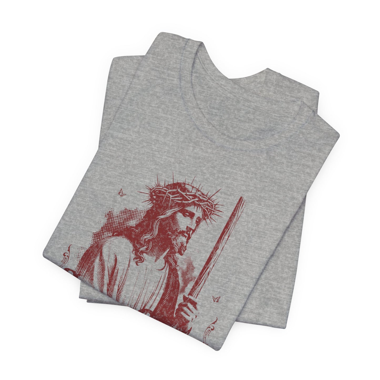 Jesus Christ iconic Tee – Christian Faith T‑Shirt with Crown of Thorns Design