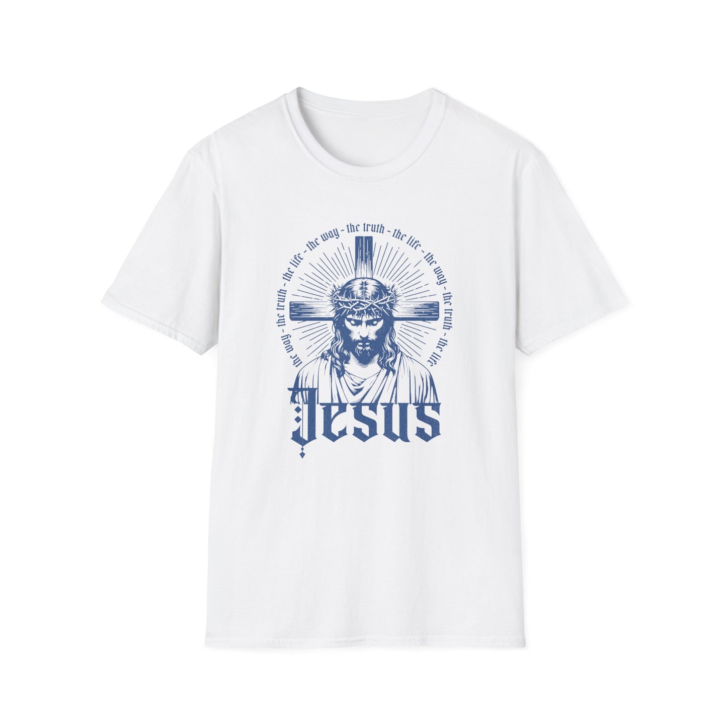 Jesus Portrait T-Shirt — Vintage Crown of Thorns Christian Tee