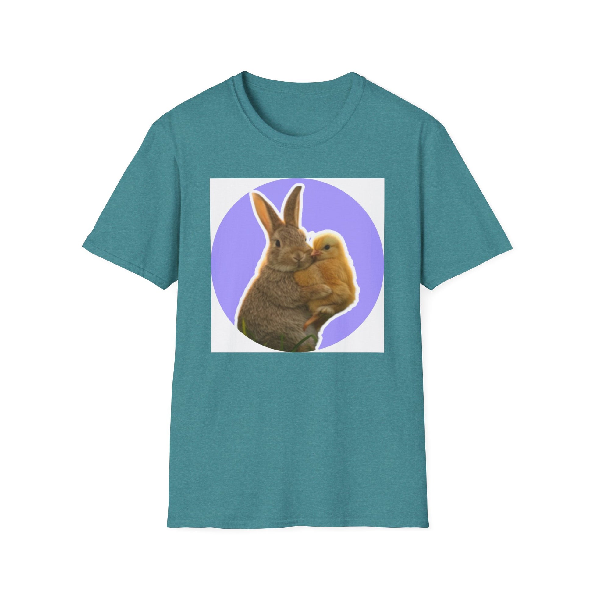 Easter Bunny and Chic, Unisex Softstyle T-Shirt - Psychonaut Swag