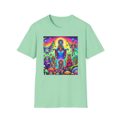 Mythical Creatures Unisex Softstyle T-Shirt - Last Supper Style - Psychonaut Swag
