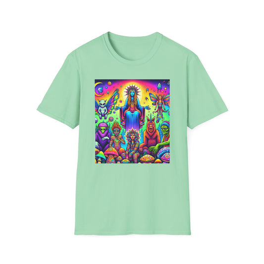 Mythical Creatures Unisex Softstyle T-Shirt - Last Supper Style - Psychonaut Swag