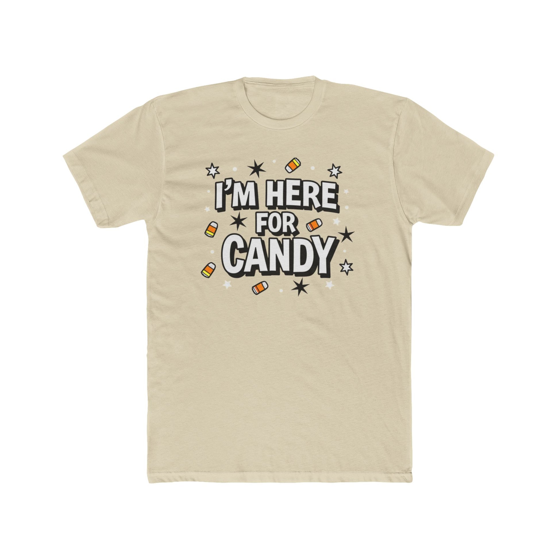 Fun Halloween Tee, I'm Here for Candy Unisex T-Shirt, Seasonal Fashion, Gift for Candy Lovers, Halloween Costume, Trick or Treat Shirt - Psychonaut Swag