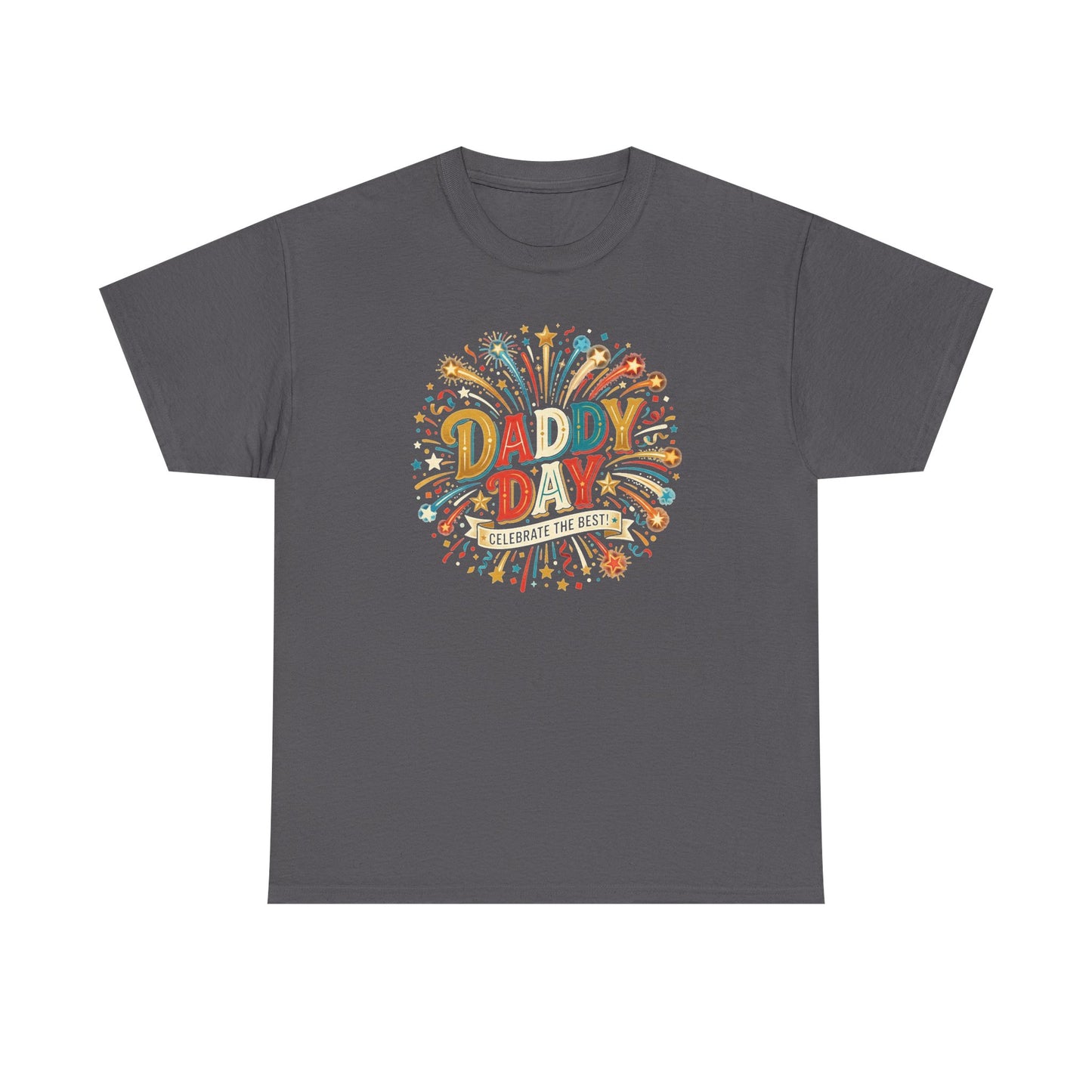 Daddy Day Fireworks T-Shirt — Retro Father’s Day Celebration Tee