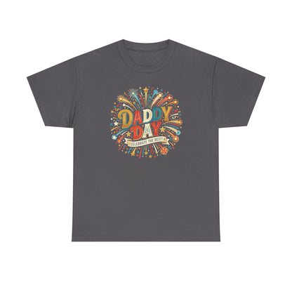 Daddy Day Fireworks T-Shirt — Retro Father’s Day Celebration Tee