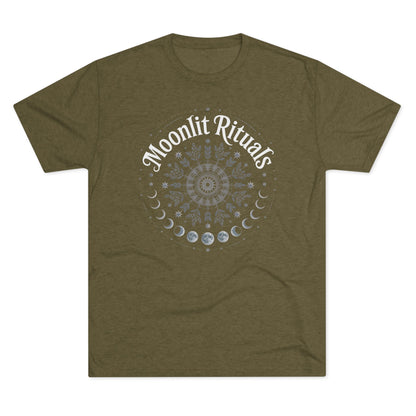 Moonlit Rituals Tee — Crescent Moon Phases Graphic T-Shirt