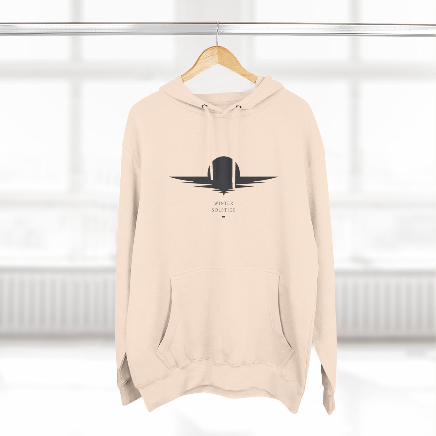 Minimal Sunset Hoodie — Quiet Night Graphic Hoodie