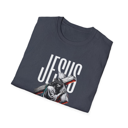 Jesus Cross T-Shirt — 'Jesus' Graphic Faith Tee for Christians