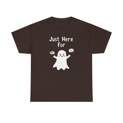 Cute Boo, Unisex Heavy Cotton Tee - Perfect for Self-Love, Gift, Casual Wear, Birthdays, or Relaxation
