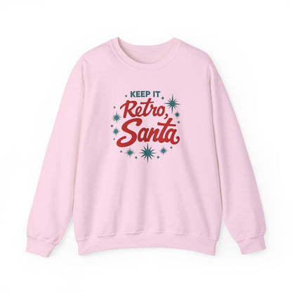 Retro Santa Sweatshirt — Vintage Holiday Crewneck