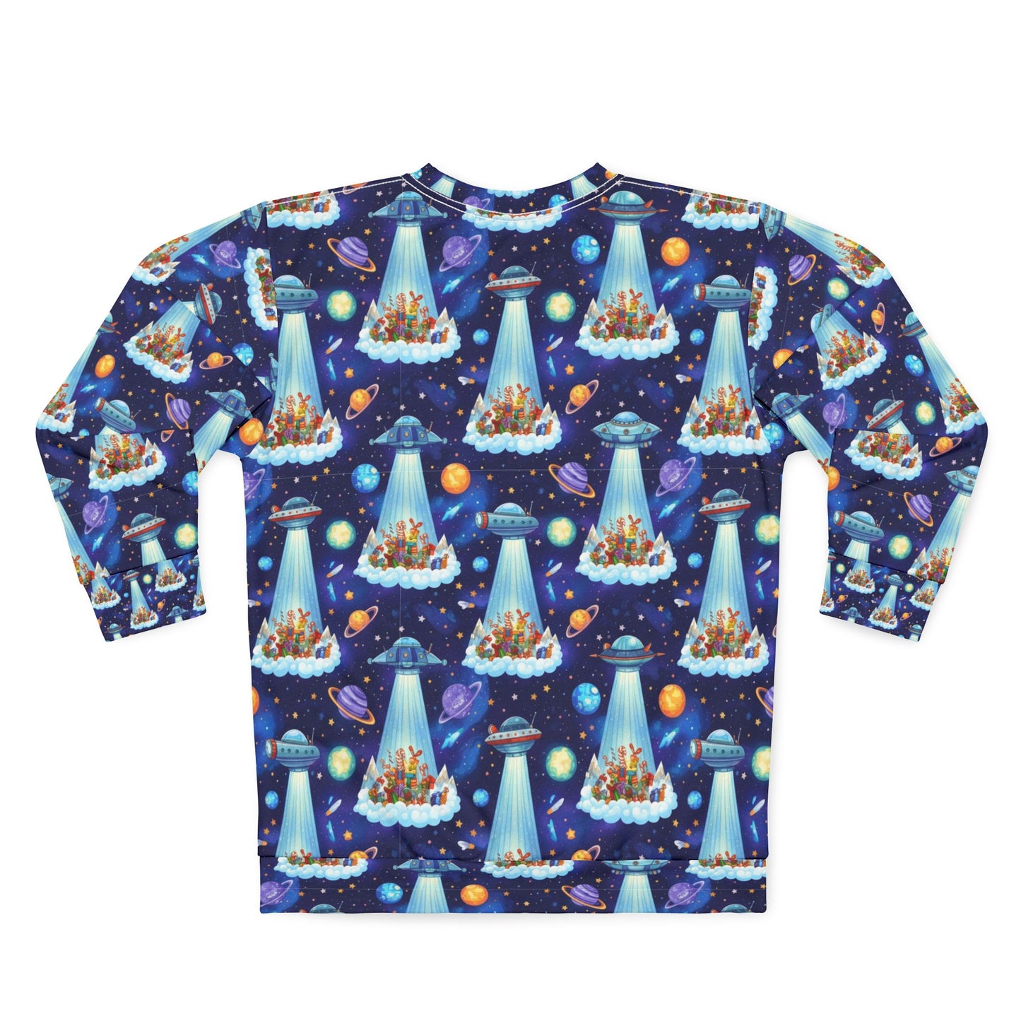 Alien City Abduction Ugly Christmas Sweatshirt