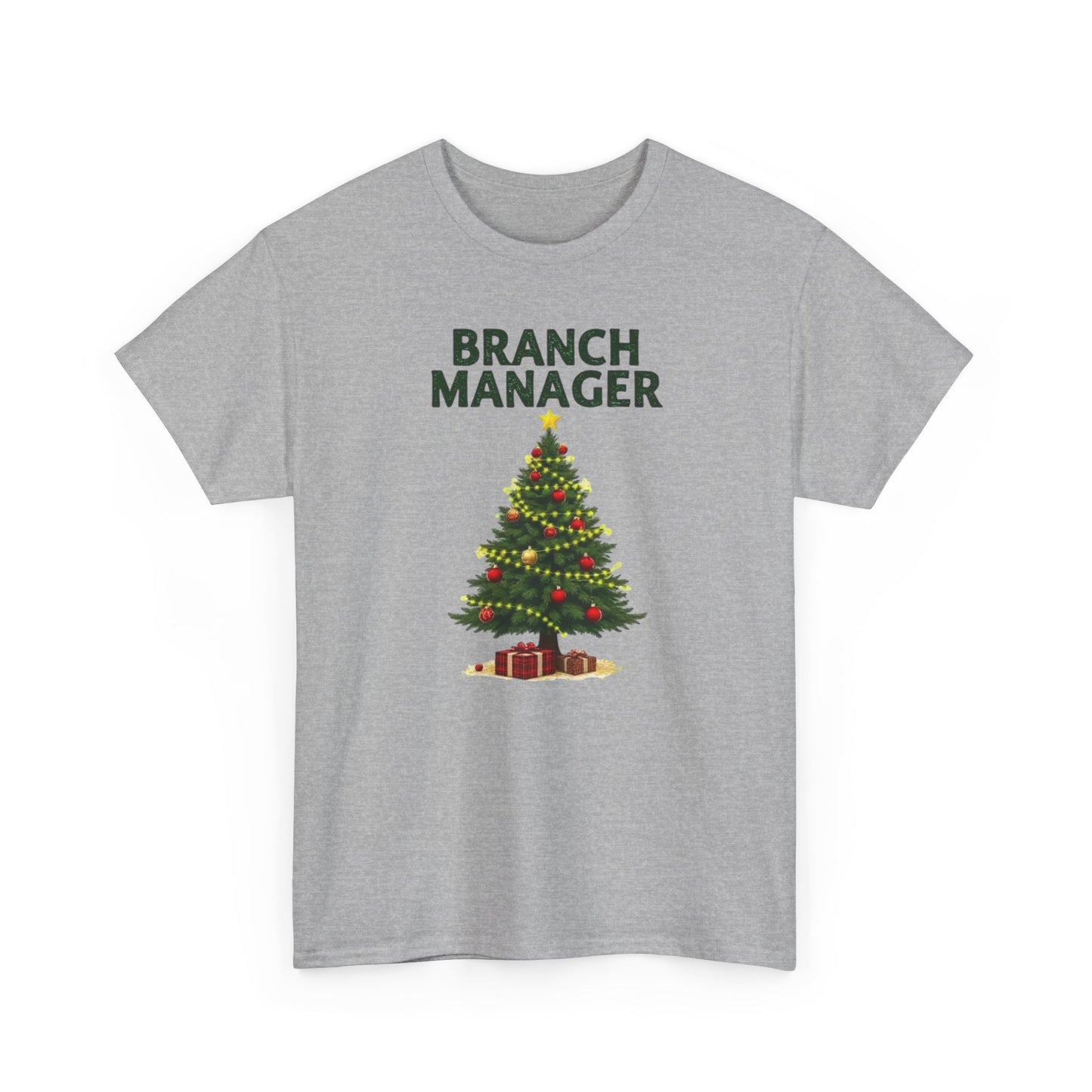 Branch Manager Christmas T‑Shirt - Funny Office Xmas Tree Tee