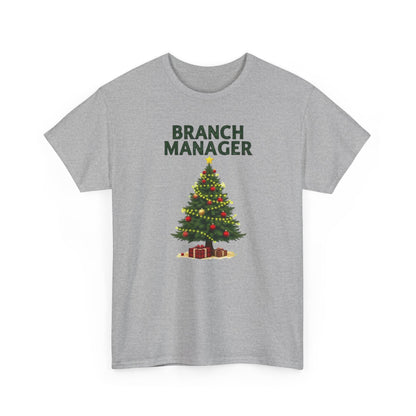 Branch Manager Christmas T‑Shirt - Funny Office Xmas Tree Tee