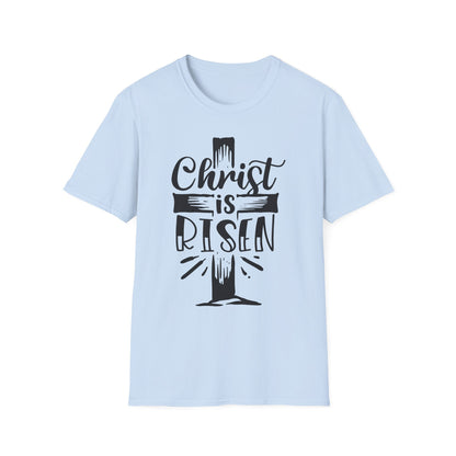 Christ is Risen, Crucifix Unisex Softstyle T-Shirt
