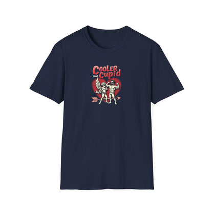 Cooler Than Cupid T-Shirt — Retro Valentine Skeleton Couple Tee