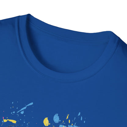 Split Skulls, Unisex Softstyle T-Shirt