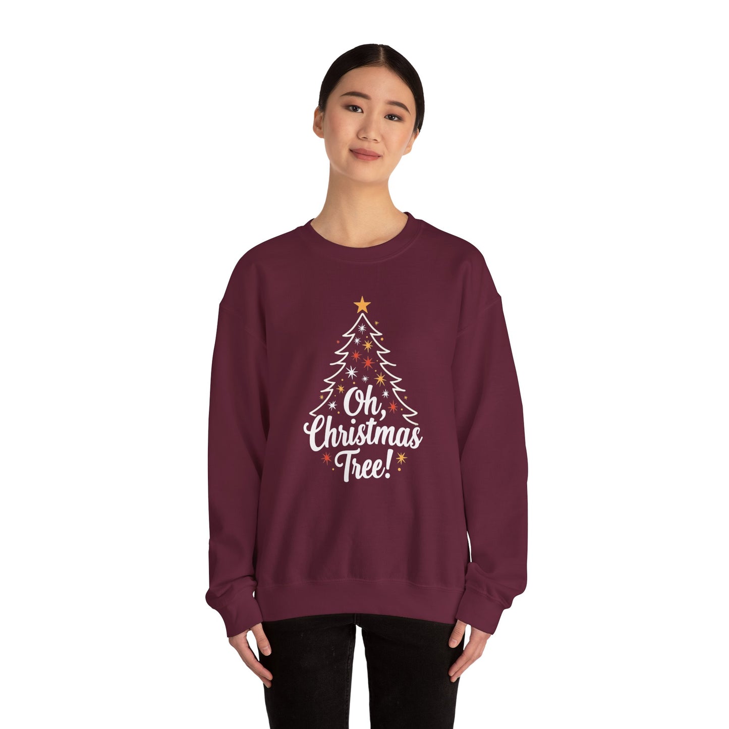 Christmas Tree Sweatshirt – "Oh, Christmas Tree!" Holiday Crewneck