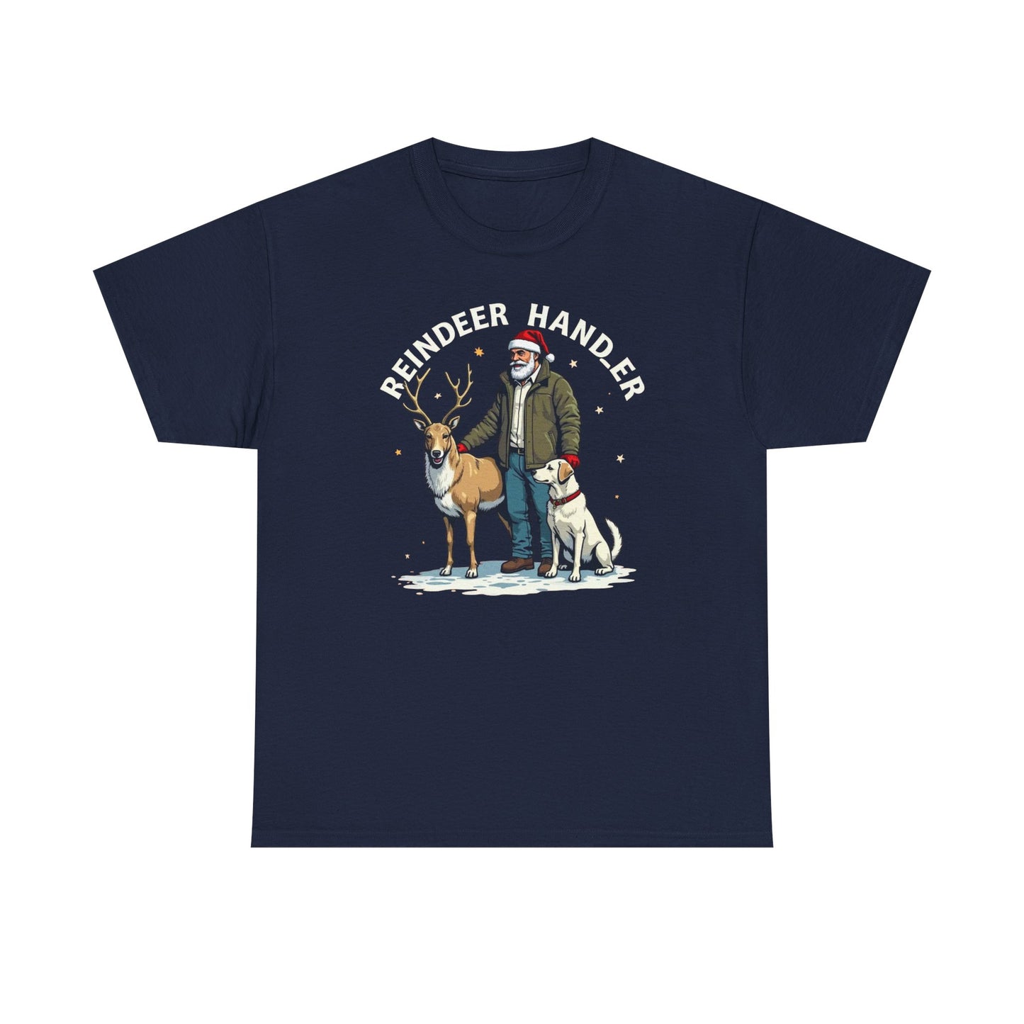 Reindeer Handler T‑Shirt — Santa Handler Graphic Holiday Tee