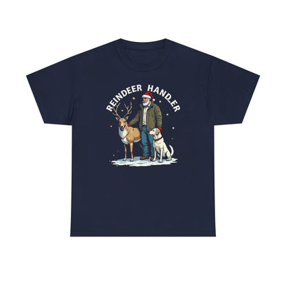Reindeer Handler T‑Shirt — Santa Handler Graphic Holiday Tee