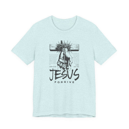 Jesus Forgive Cross T-Shirt — Christian Faith Tee
