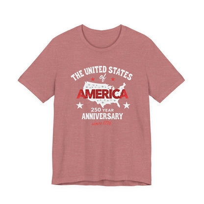 America 250 year Anniversary,Unisex Jersey Short Sleeve Tee