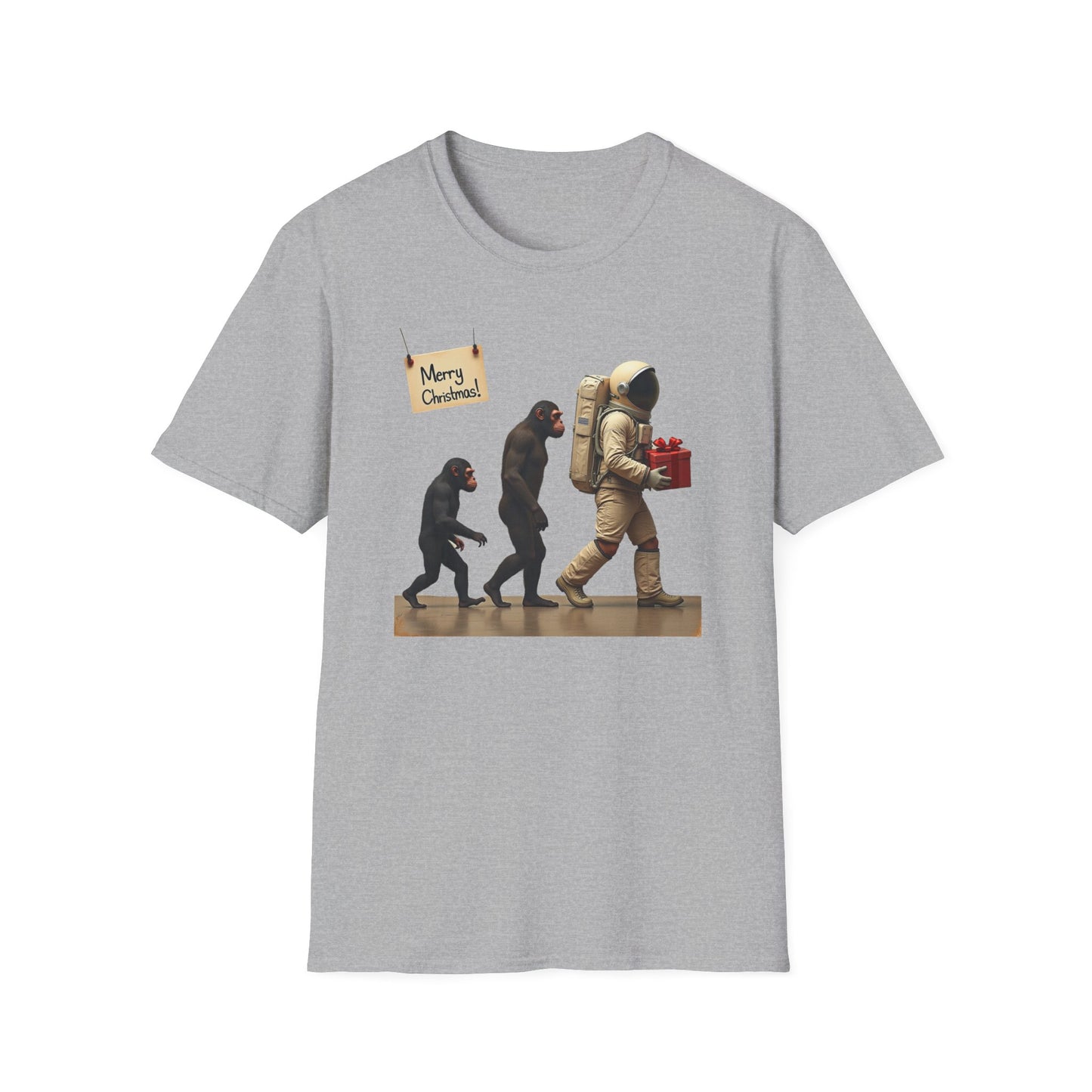 Evolution of Astronaut, Unisex Softstyle T-Shirt