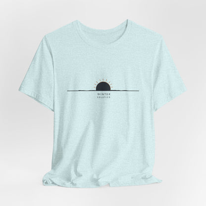Sunrise Minimalist Tee — "Winter Solstice" Graphic T-Shirt