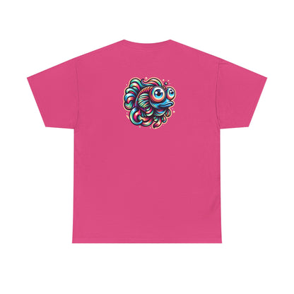 Psychedelic Fish Graphic Unisex Heavy Cotton Tee - Fun & Vibrant Apparel - Psychonaut Swag