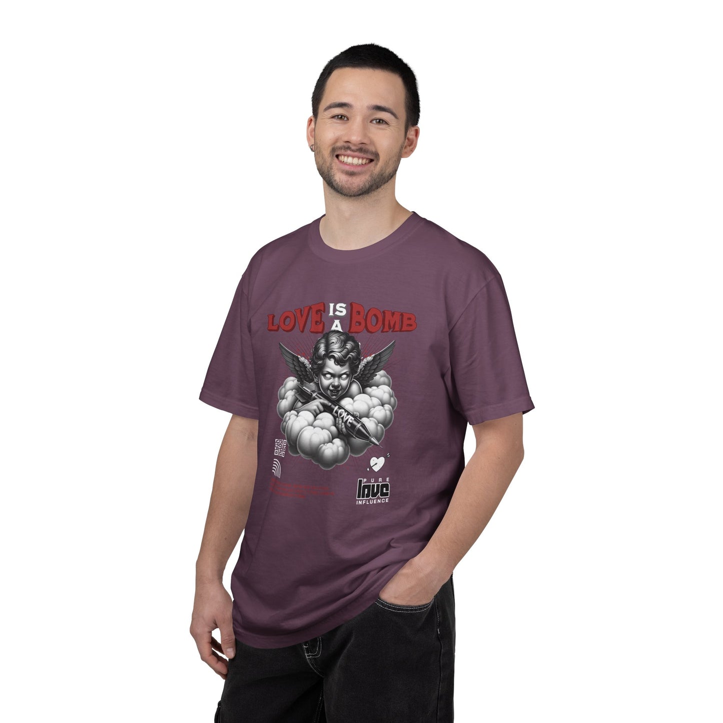 Love Is a Bomb T-Shirt — Vintage Cherub Graphic Tee